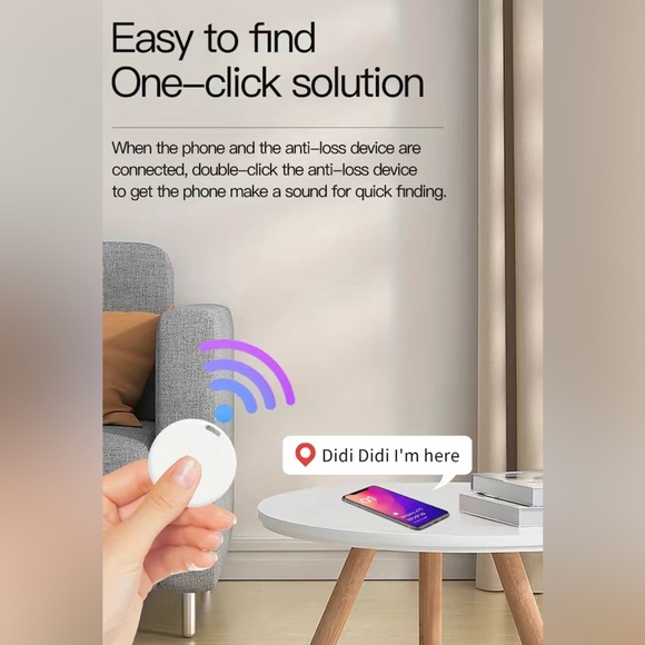 NBIB - Bluetooth Smart Tracking Finder Locator - Set of 2 - Red - Picture 3 of 11